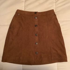 Abercrombie&Fitch Faux Suede Mini Skirt